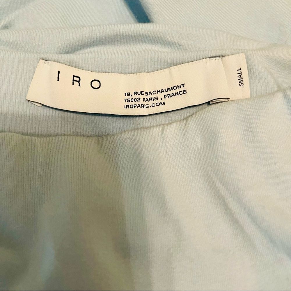 IRO Light Blue Ruched Mini Skirt - Picture 4 of 5